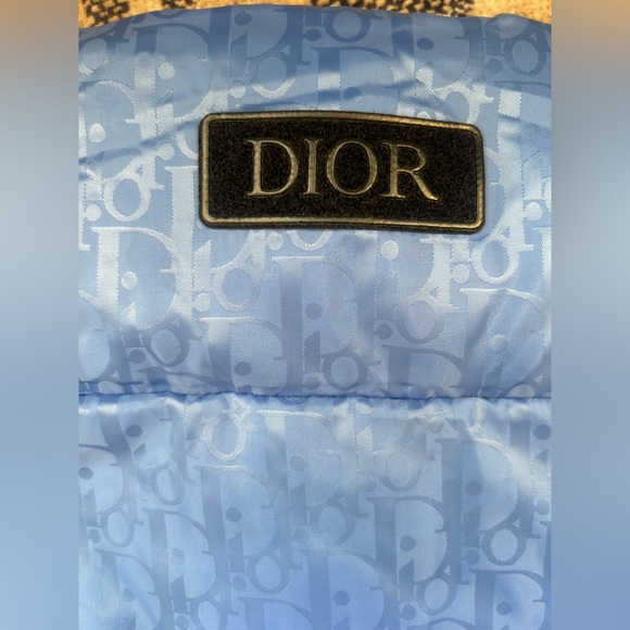 Dior Blue Oblique Gillet Puffer Vest - Authentic Size 52 Excellent Condition - Picture 5 of 16